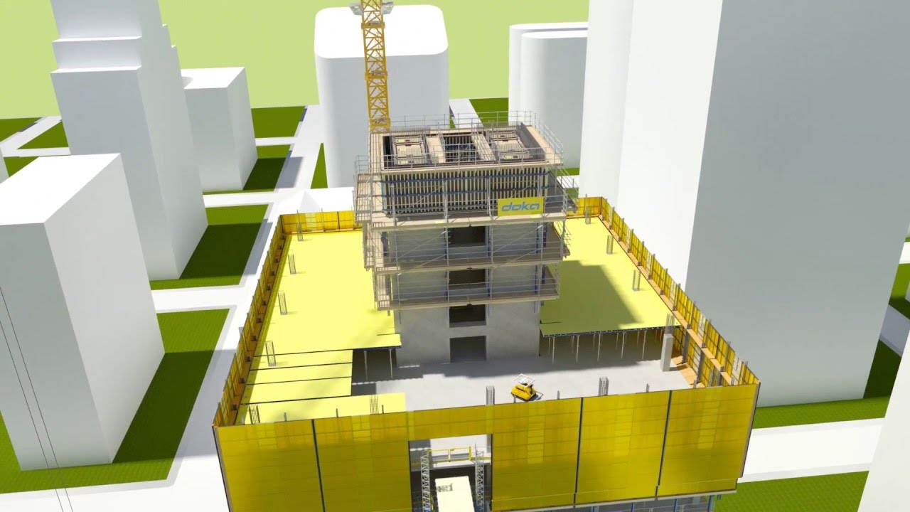 Automatic climbing formwork Xclimb 60 - The crane-indipendent climbing formwork ...  [EN]
