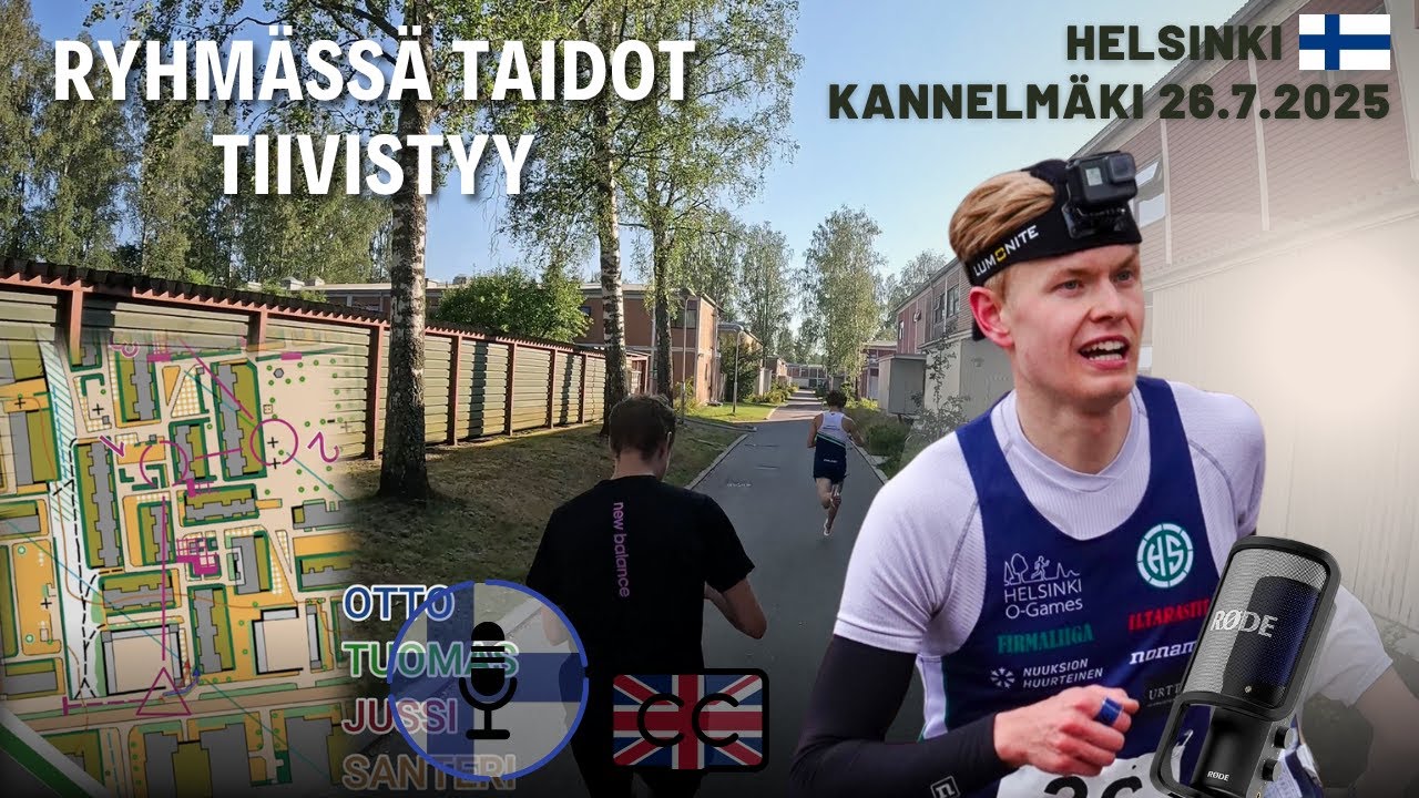 Ryhmäsprinttiä Kannelmäen kujilla | Ratkaiseeko reitinvalinnat?