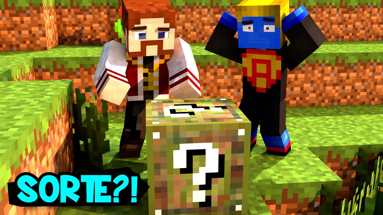 GUERRA NO CÉU COM NOVO LUCKY BLOCK!! ÉPICO!! - Minecraft