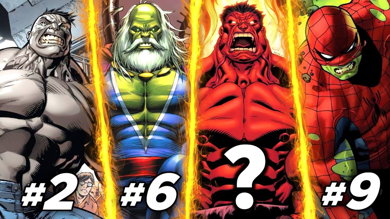 Top 10 Powerful Hulk's in Marvel | Who is the Powerful Version ( Hindi )