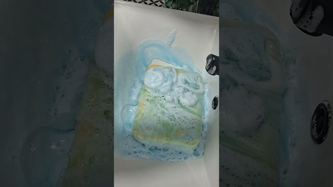 Part 1 #asmr #satisfying #foam #sound #suds #crunchy #crisp #fluffy #frothy #squeeze 