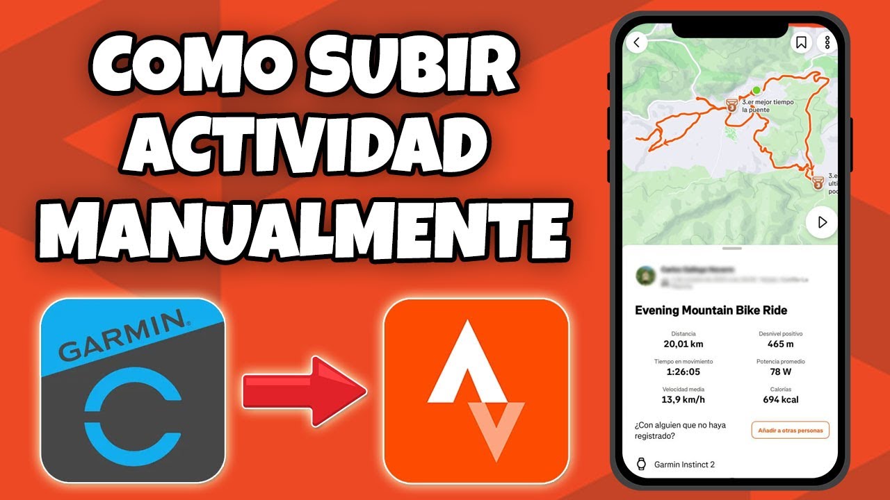 COMO SUBIR TU ACTIVIDAD DE GARMIN A STRAVA DE FORMA MANUAL FACIL Y RAPIDO EN 2026