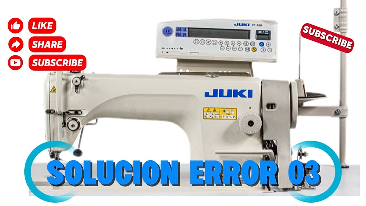 Solución a error 03 y error 72 juki ddl8700-7
