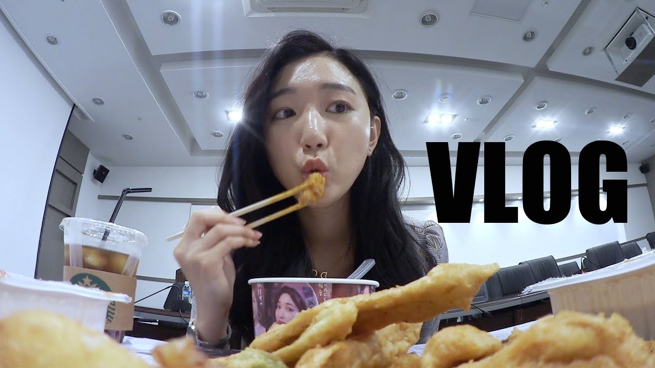 VLOGㅣ소소하지만 배부른 일상 브이로그 🍯 수다 (ft. 신전떡볶이, 서브웨이, 쌀국수, 김밥, 푸쵸, 스콘) ㅣniji