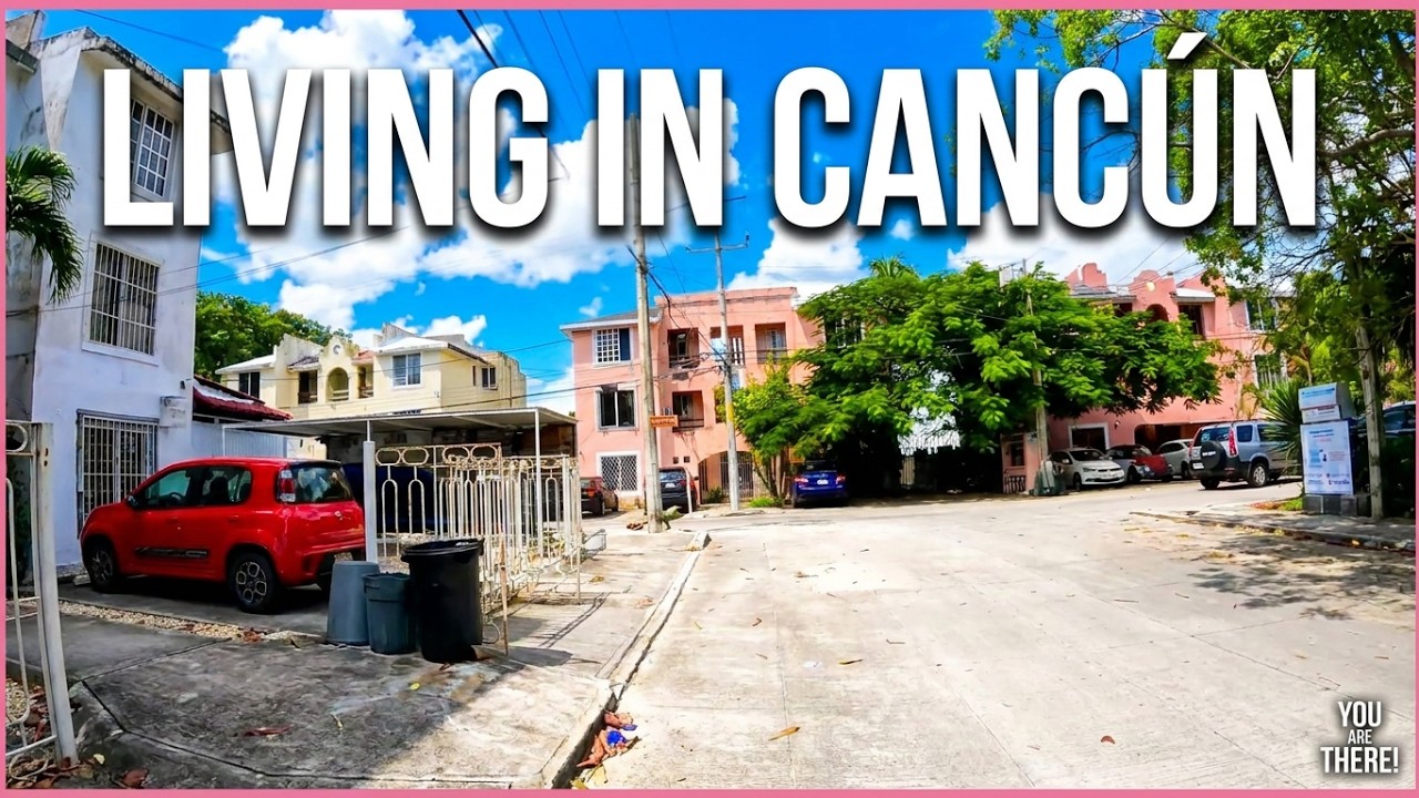 A Neighborhood Walk in Cancún, México 2026 You Are There! Residential Area Tour Downtown Area SM 48