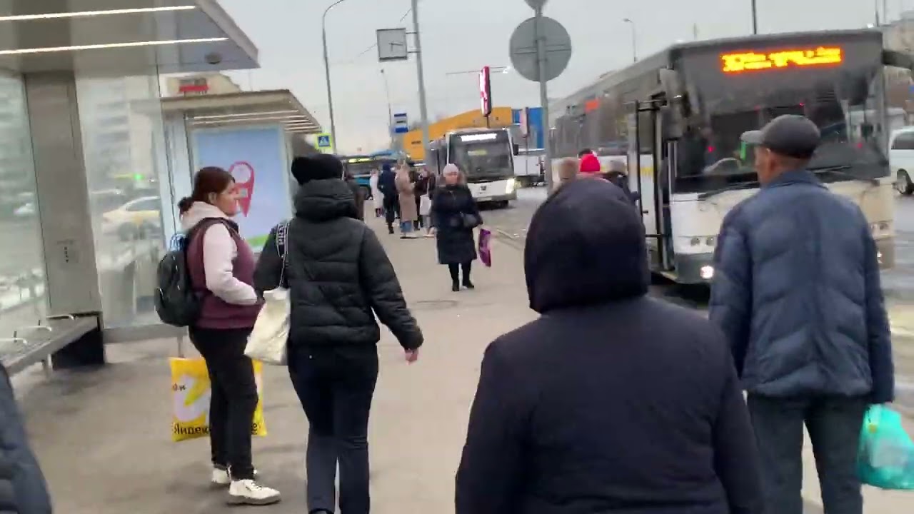 Вечер возле Метро Домодедовская, г. Москва, 19.03.2024