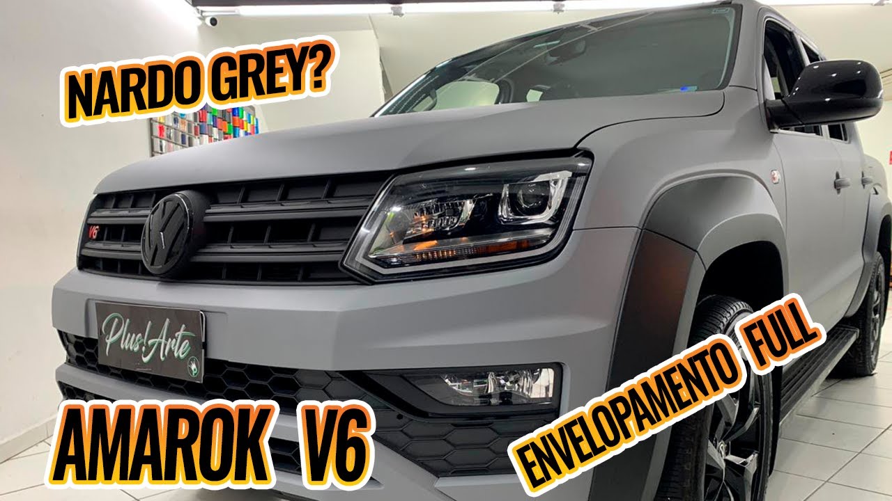 AMAROK NARDO GREY FOSCO #Envelopamento #Plusarte