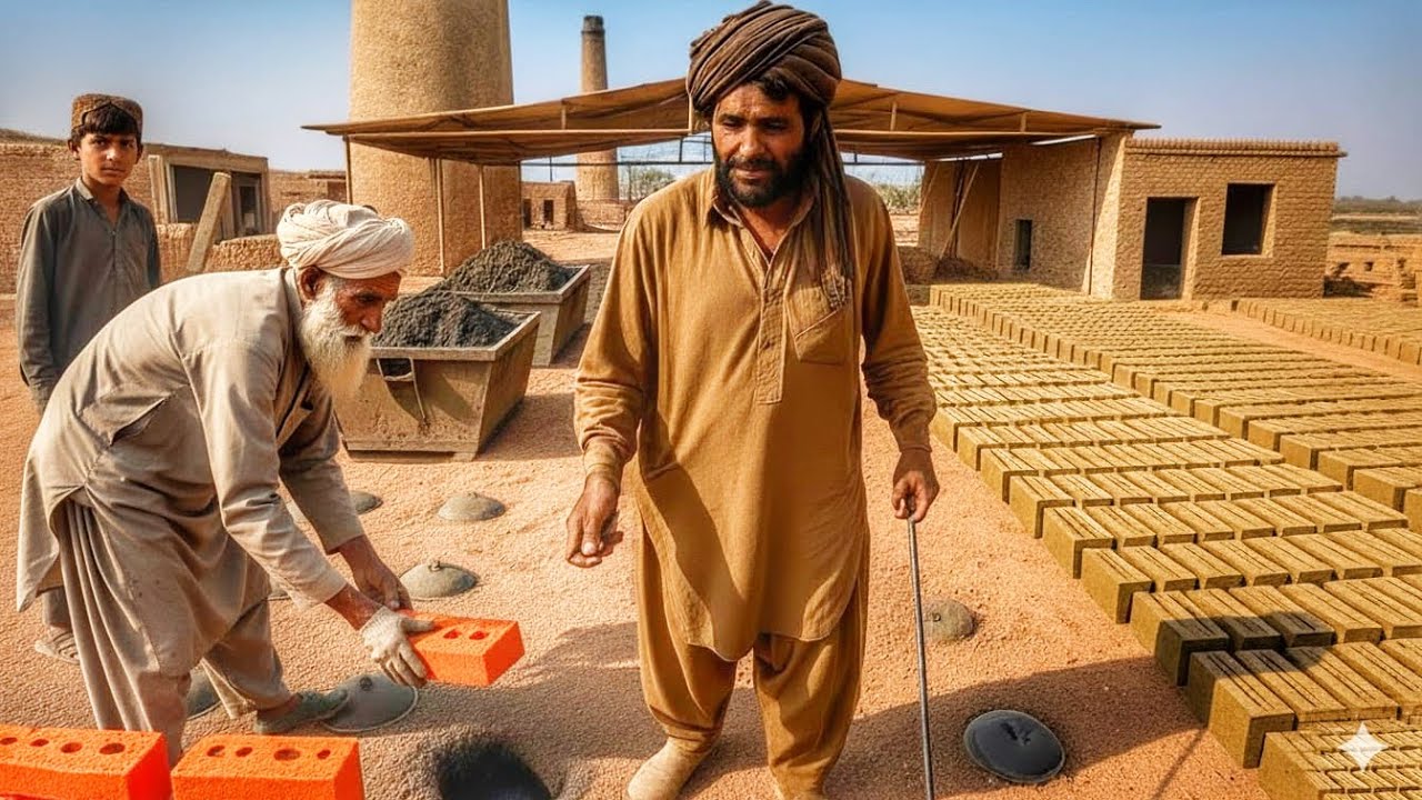 How Bricks Are Made in Pakistan | Amazing Handmade Brick Manufacturing Process