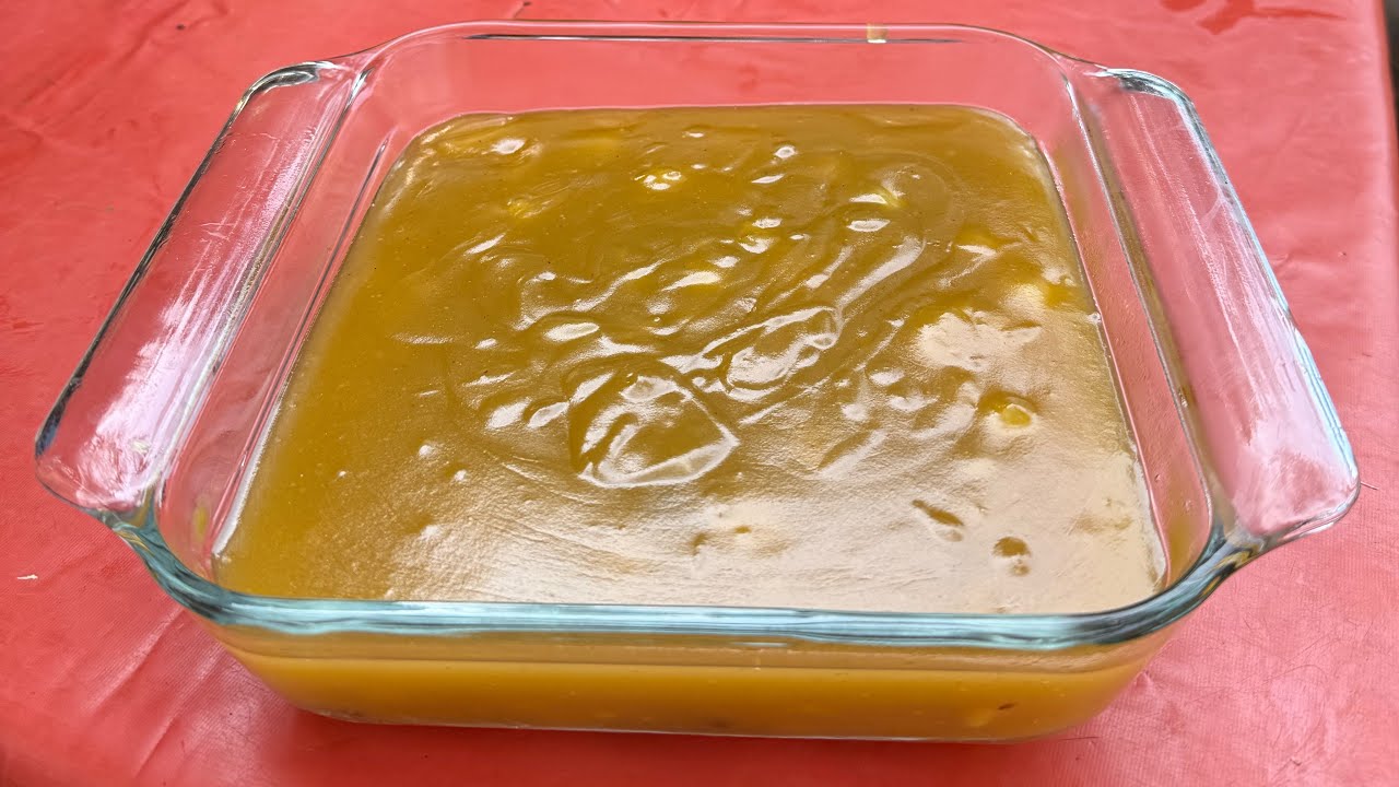 Dulce o mermelada de mango verde con piña.🥭🍍