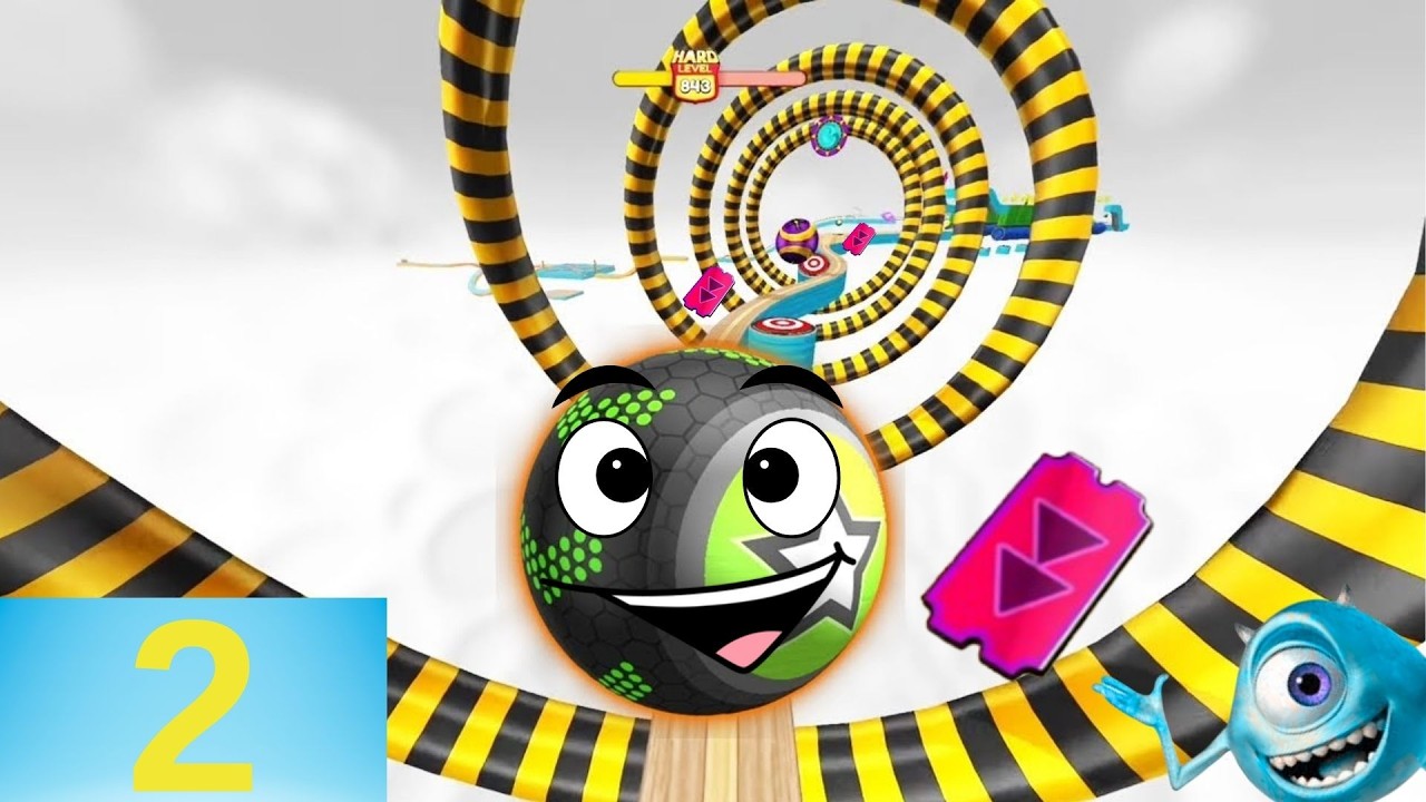 Going Balls, SpeedRun, Going Balls Portal Run Gameplay Level 24546