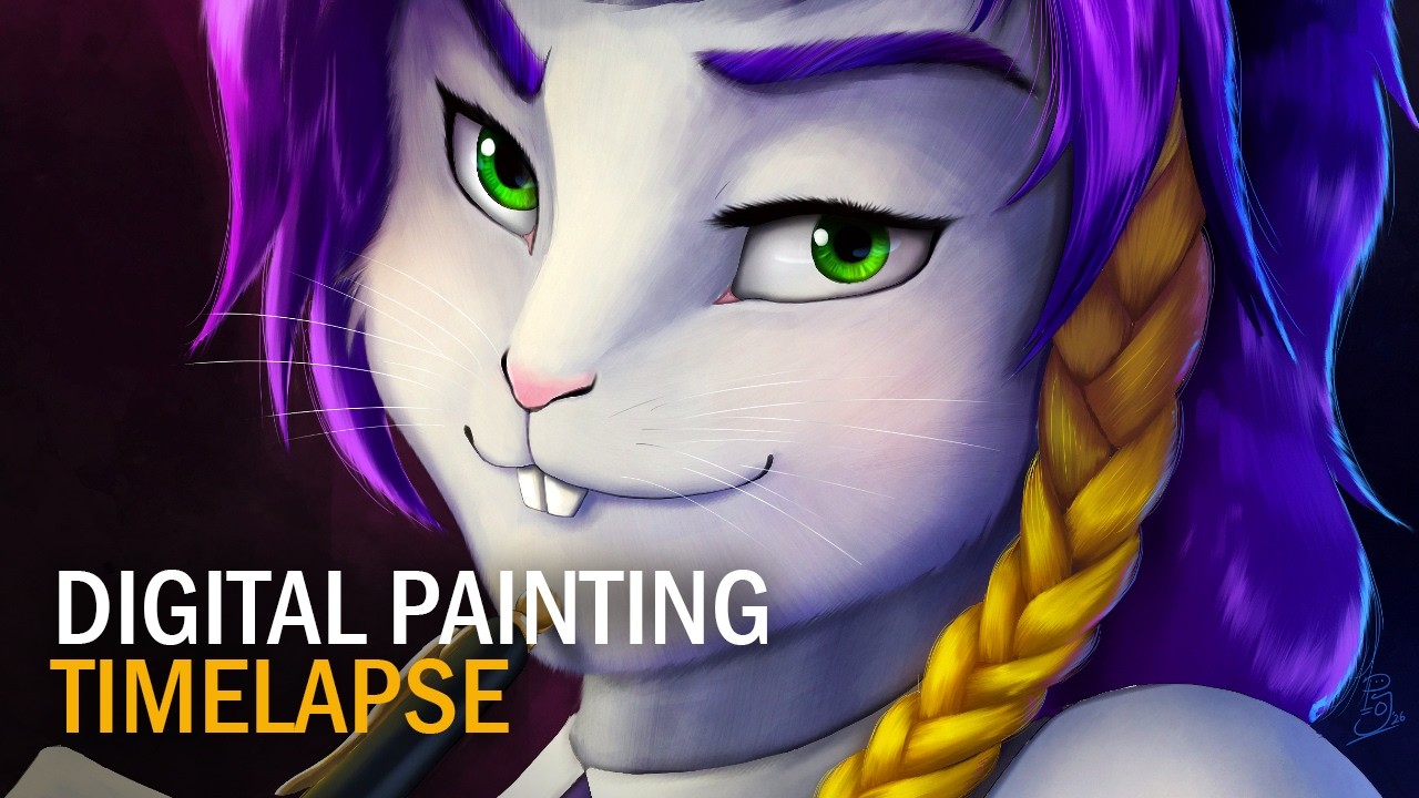 Reggie Bunny | Digital Painting Timelapse