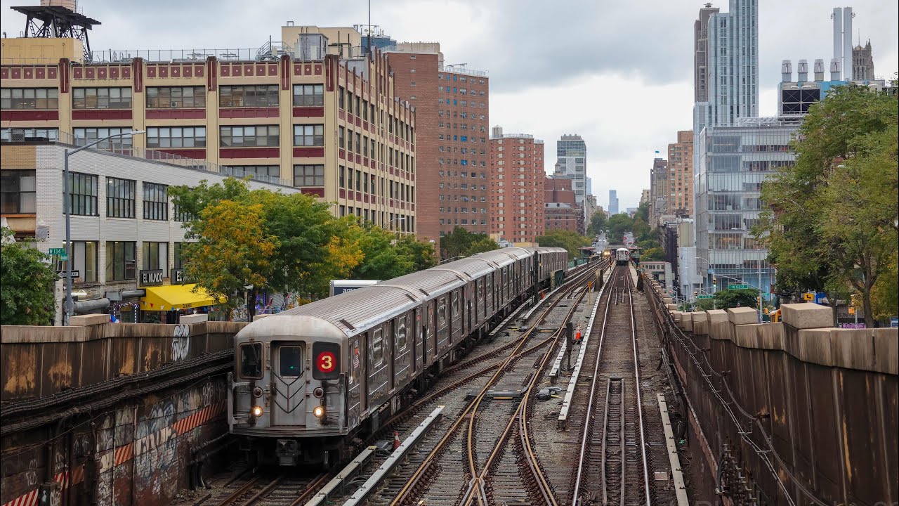 IRT Broadway-7th Avenue Line| (1)(3)(9) Local Train Action @ 125 Street