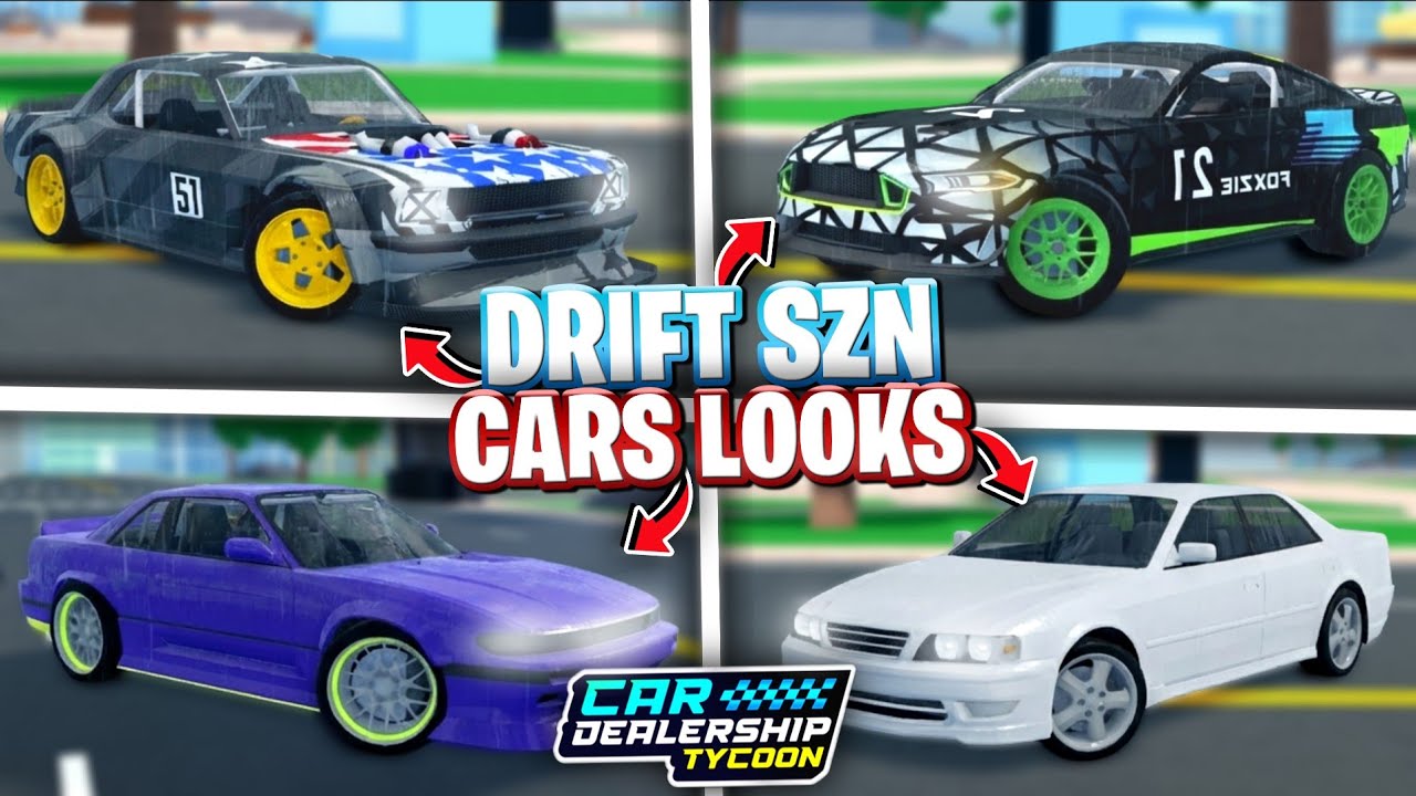 🤩ALL 4 NEW DRIFT SEASON CARS LOOKS in CDT! ROBLOX CAR DEALERSHIP TYCOON DRIFT SEASON UPDATE