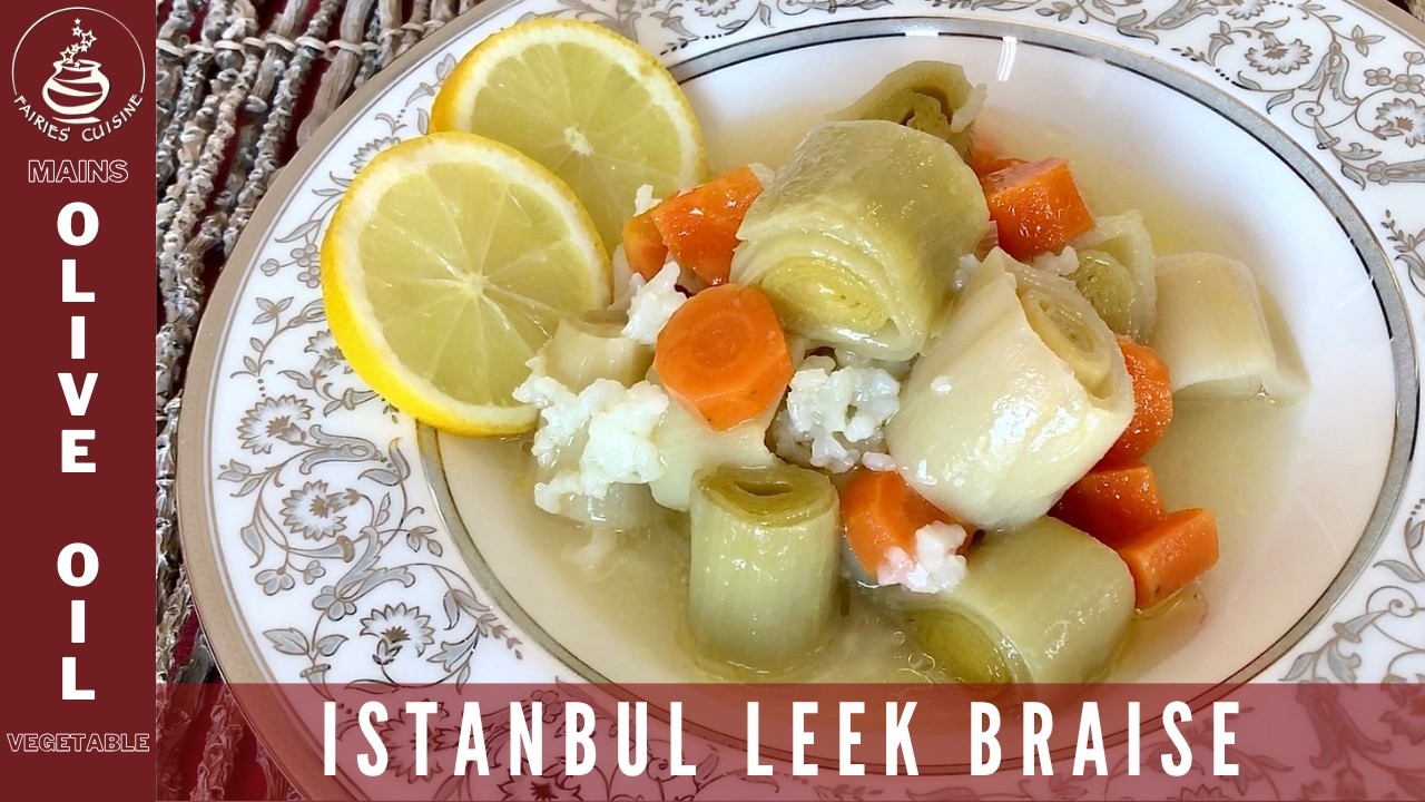 LEEKS BRAISED WITH OLIVE OIL