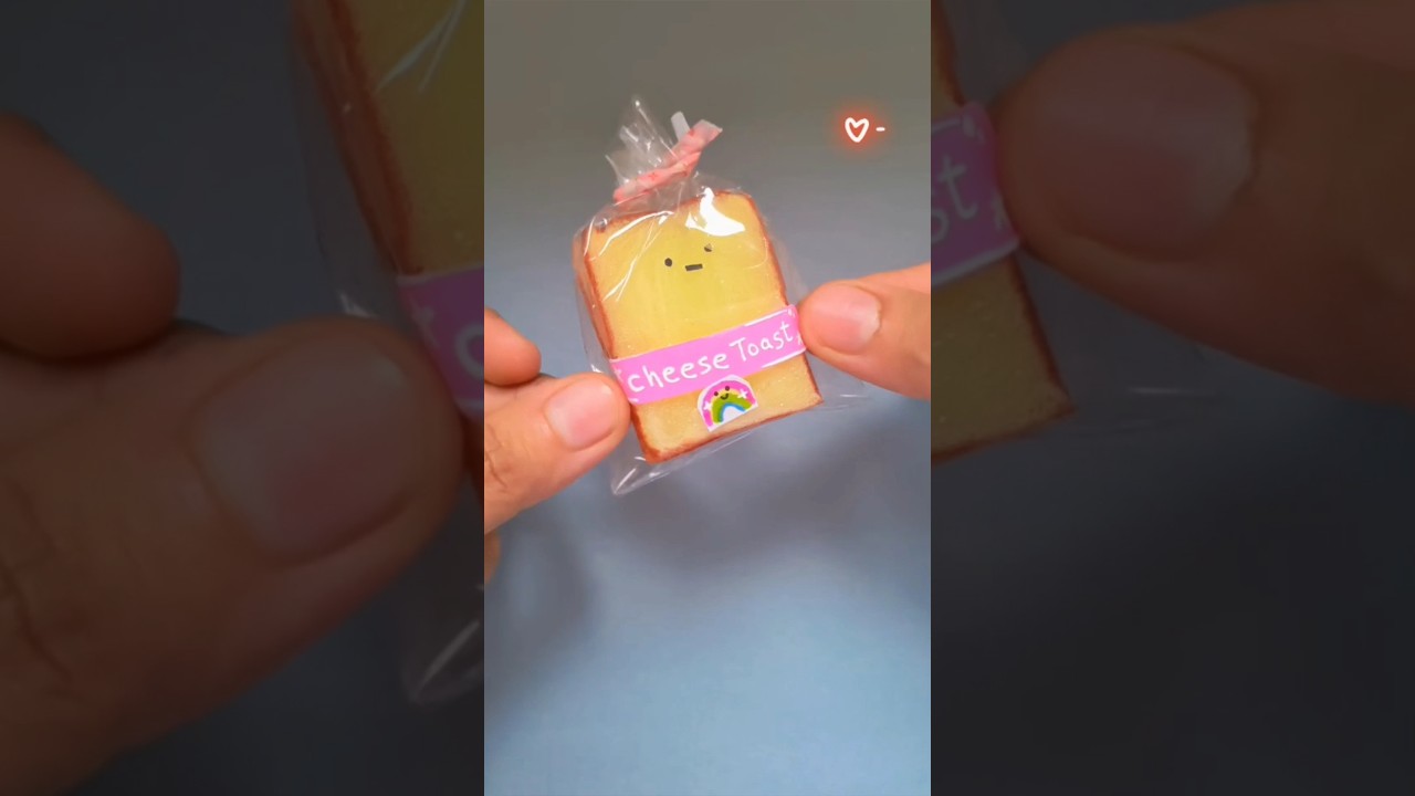 The CUTEST Squishy Ever! 🧀 #youtubeshorts #shorts #cute #diy #craft