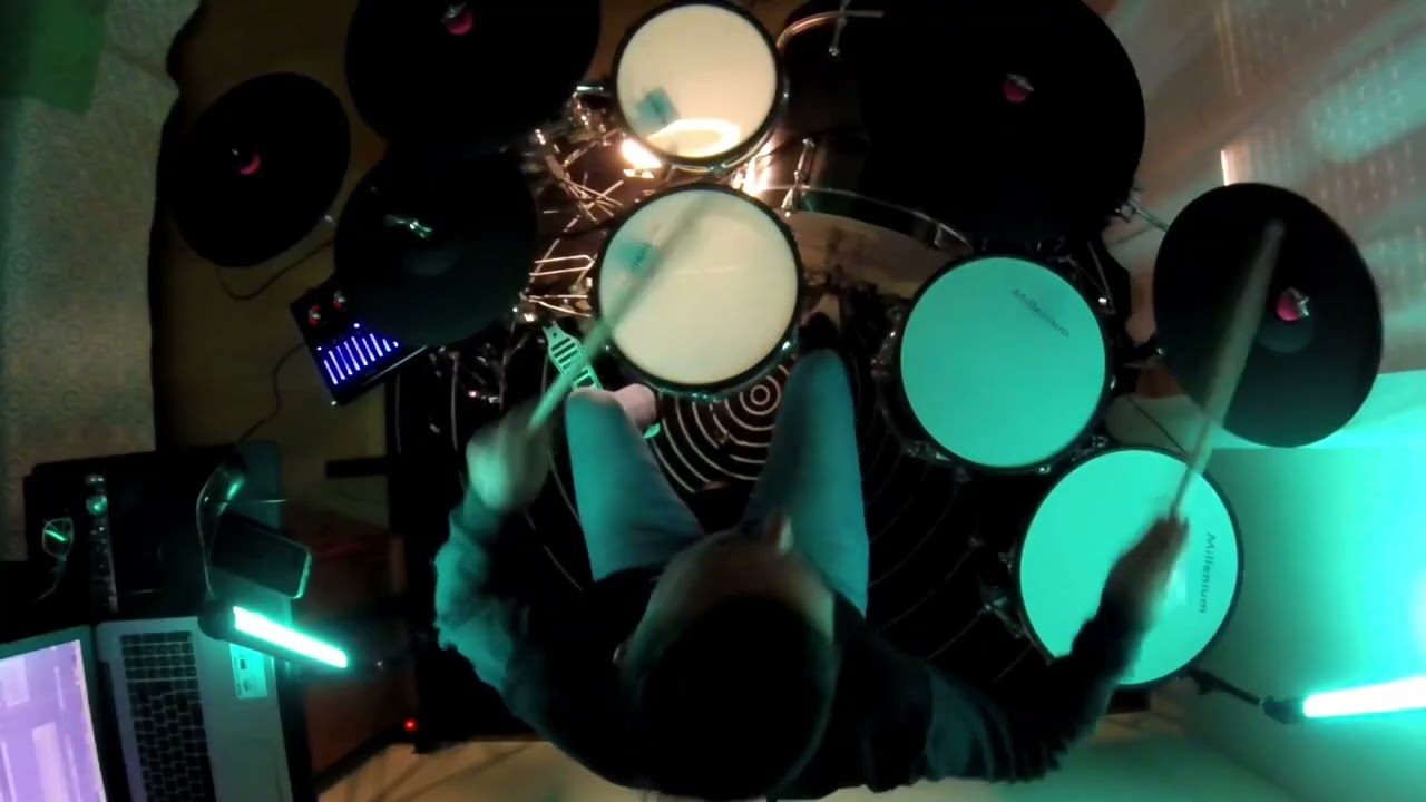 First video with my Millenium MPS-1000 with a EZX3 samples on it! @milleniumdrums