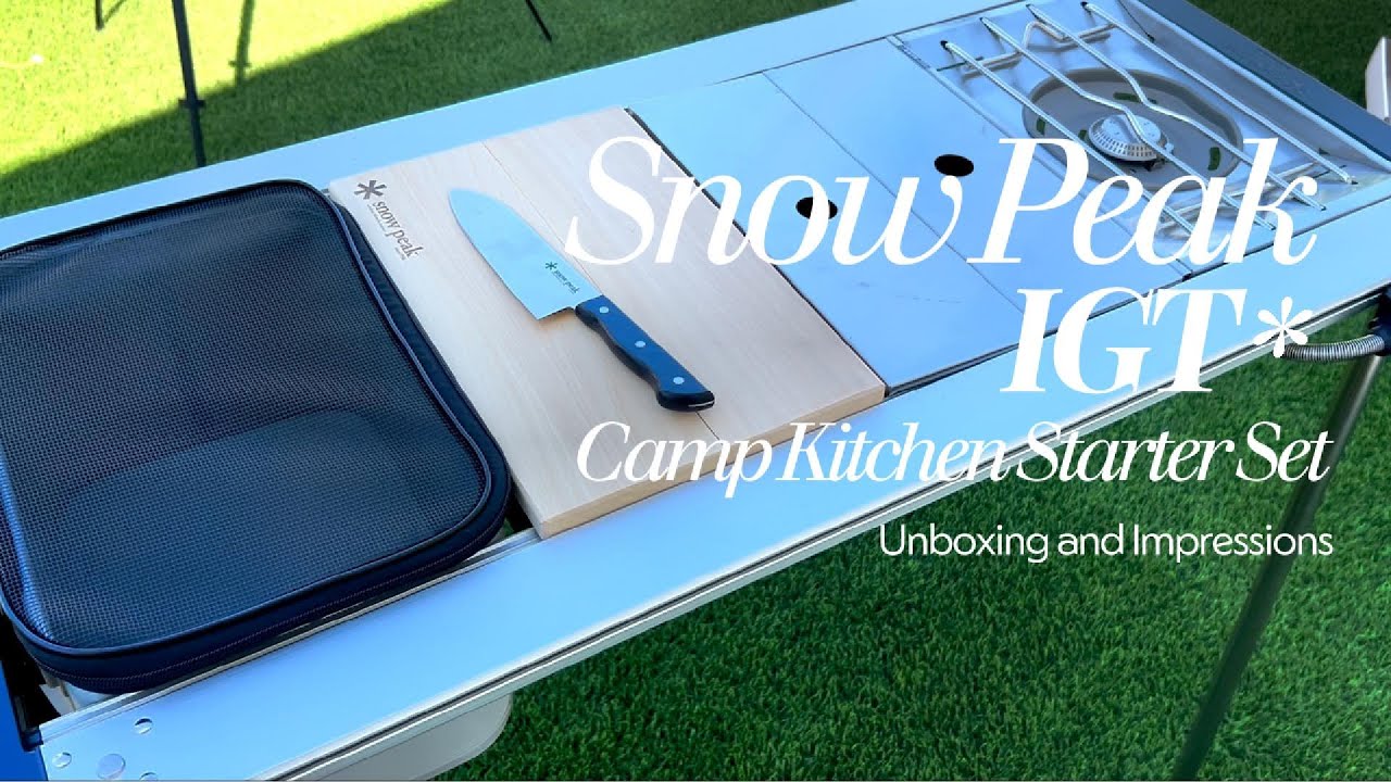 New Snow Peak Day! IGT Camp Kitchen Starter Set Unboxing
