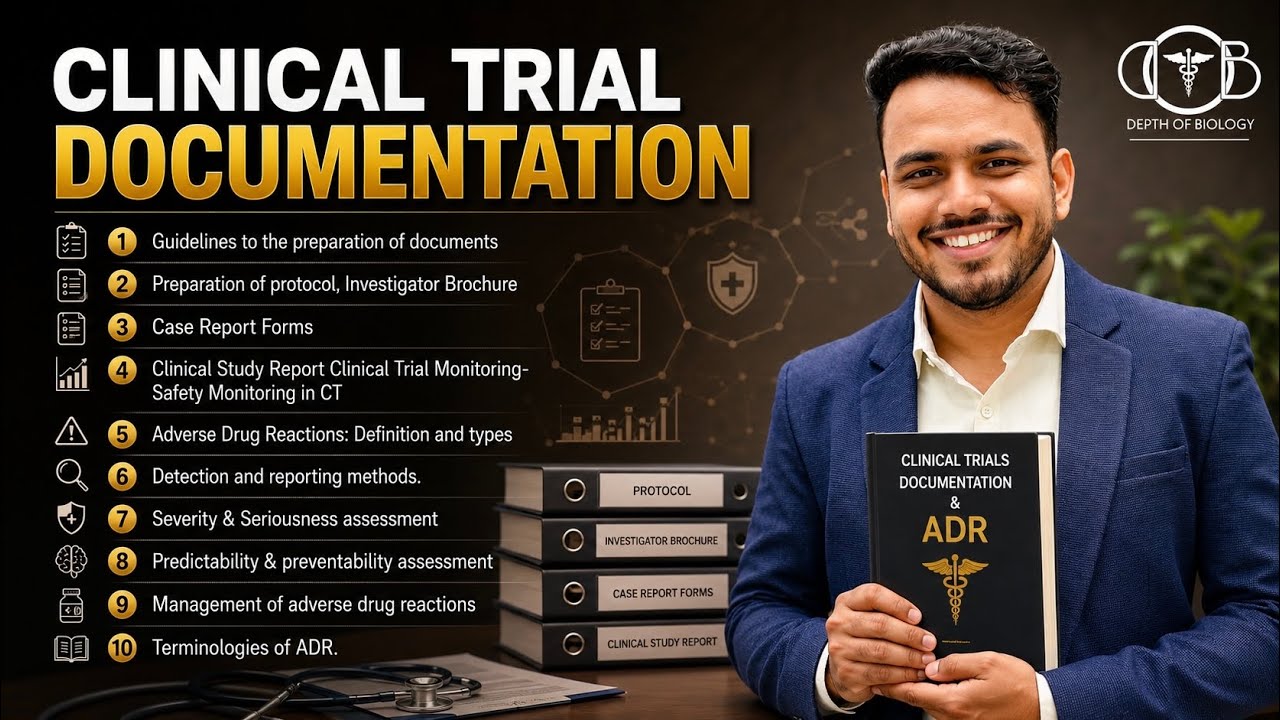 Clinical trial Documentation | IB | CSR | Clinical Trial monitoring | Adverse drug reaction | Unit 3