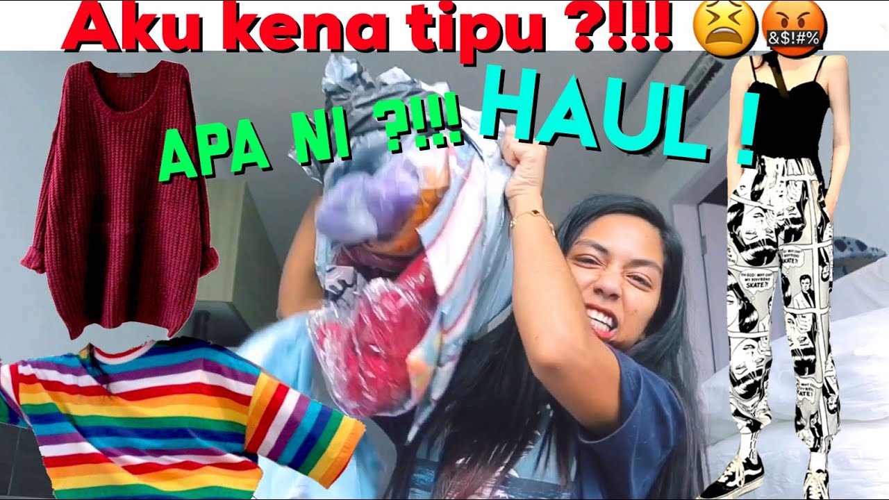 SHOPEE HAUL | Aku kena tipu dgn kedai ni, haih !!! Patut lah semua murah2 nak mampus 😑