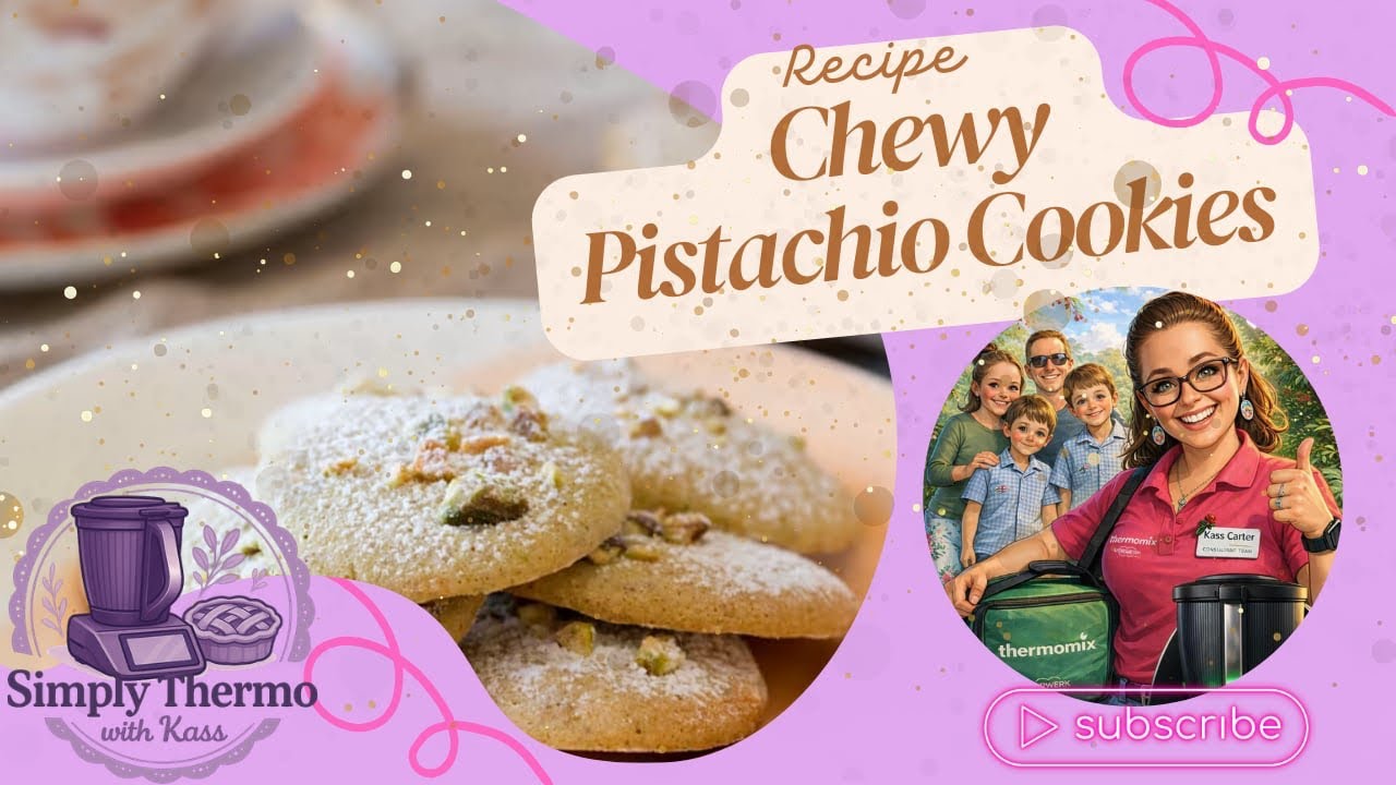 Chewy Pistachio Biscuits 💚 | Easy Thermomix Cookie Recipe