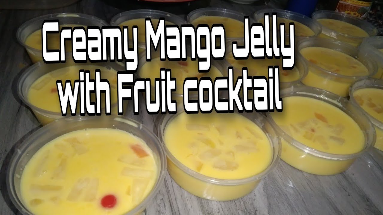 Fruity Creamy Mango Jelly with fruit cocktail | Dessert|Pang Negosyo Recipe
