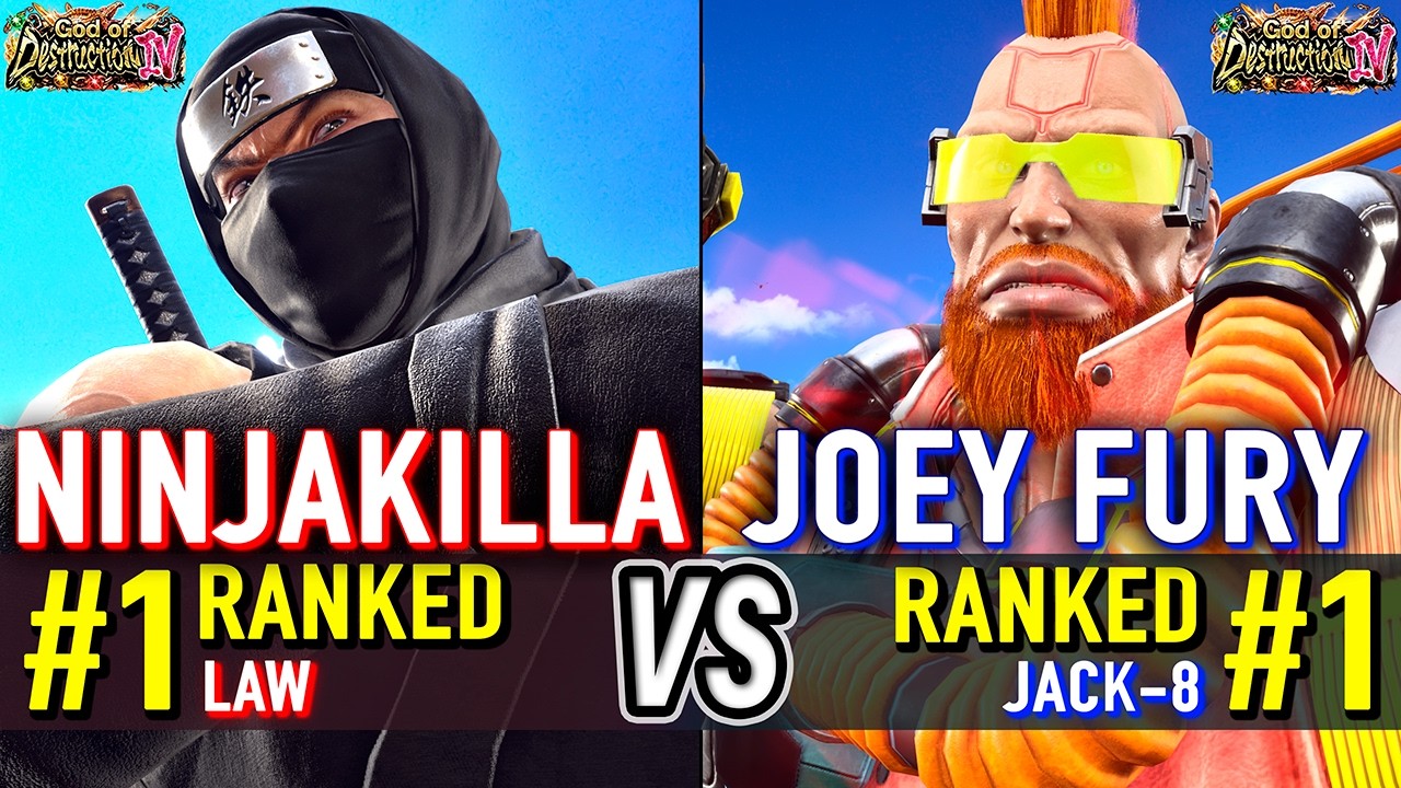 T8 🔥 NINJAKILLA (#1 Ranked Law) vs JOEY FURY (#1 Ranked Jack-8) 🔥 Tekken 8 High Level Gameplay