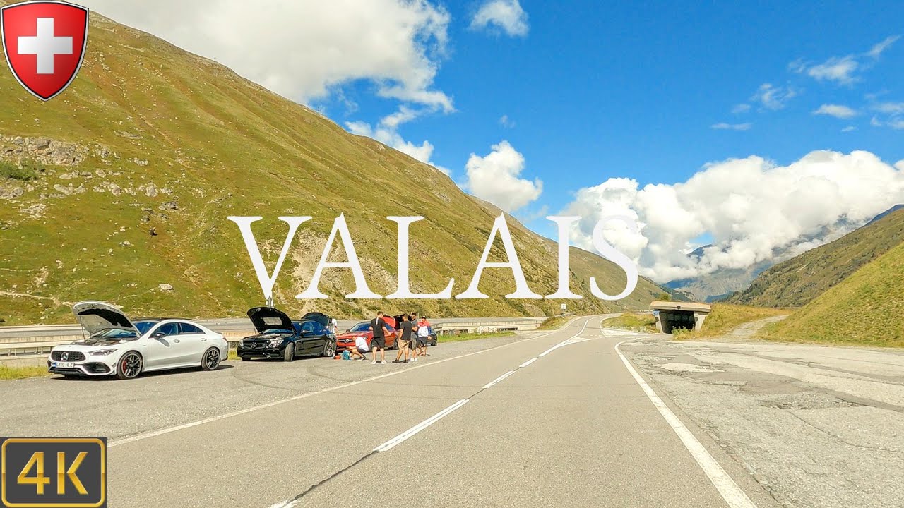 Driving Switzerland 🇨🇭 | Great St Bernard Pass to the Valais 4K Scenic Drive