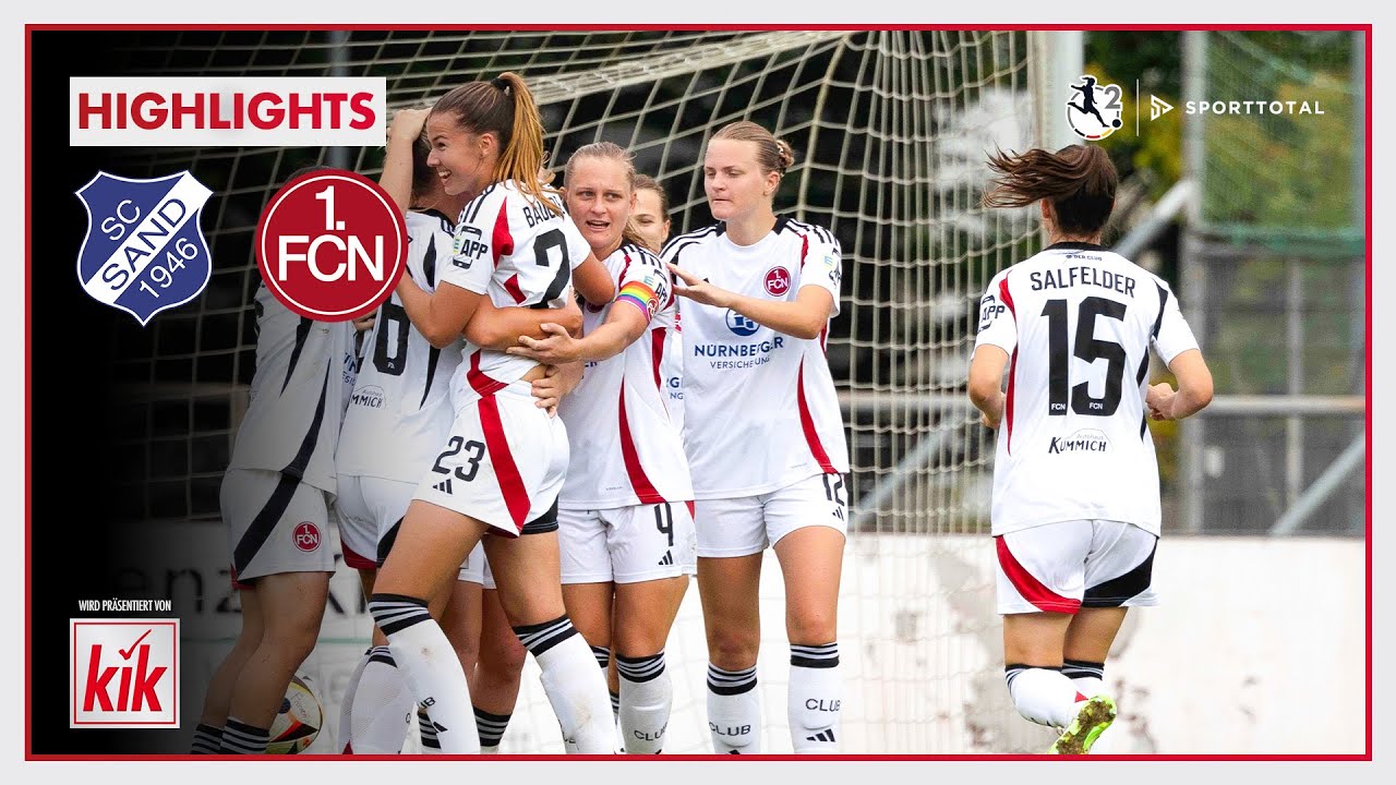 Trotz zweier Traumtore - FCN weiter unaufhaltsam! | SC Sand vs. 1.FC Nürnberg | 2. Frauen-Bundesliga