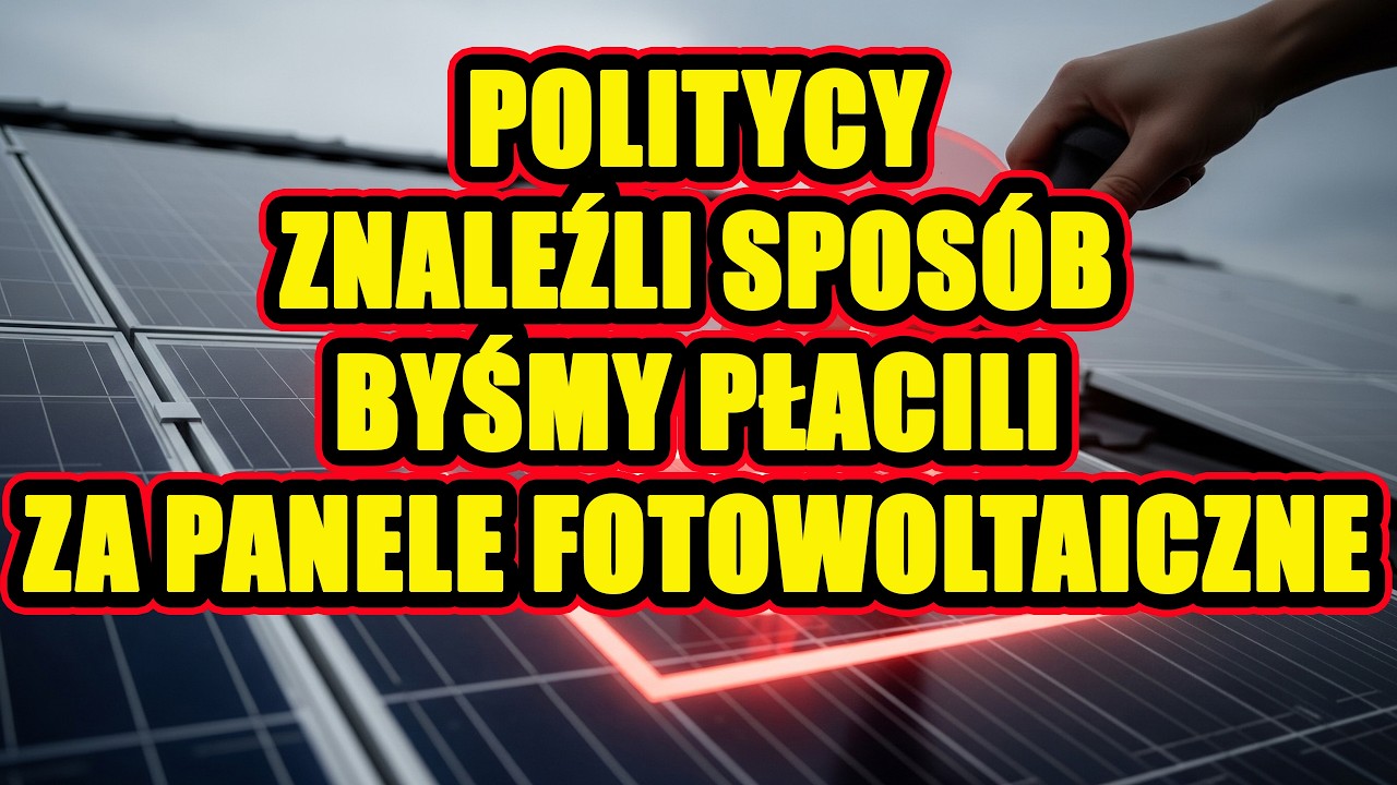 Nowy podatek na panele fotowoltaiczne szokuje wszystkich!