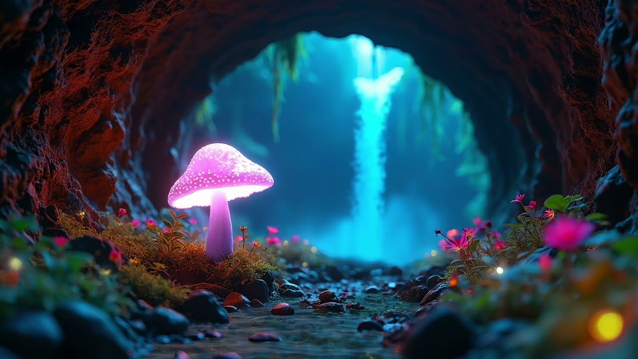 Magical Forest Cave 🌌 Deep Ambient Music for Sleep & Relaxation 4 Hours