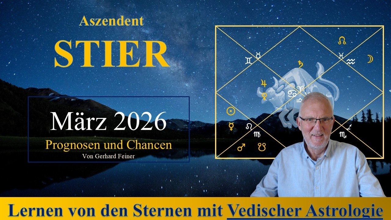 Aszendent Stier - was wird wichtig im März 2026 gemäß dem Vedischen Monatshoroskop?