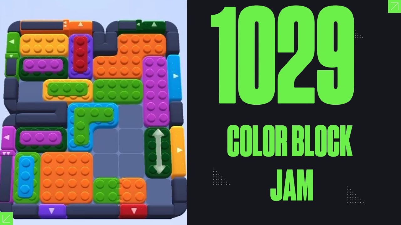 Color Block Jam Level 1029 - Genius Block Move! 🧠 | Solve This Like a Pro!