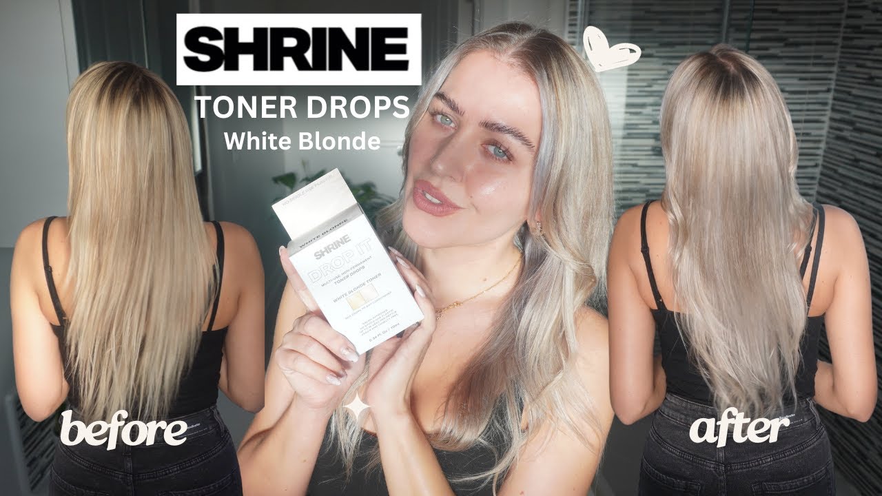 Shrine toner drops - white blonde | hit or miss? #shrine #haircolor #toner #hairtoner #hairtutorial