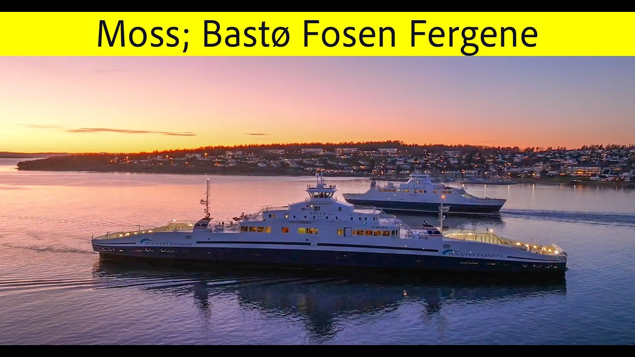 Norway, Moss & Bastø Fosen Ferries Drone 5K@4K