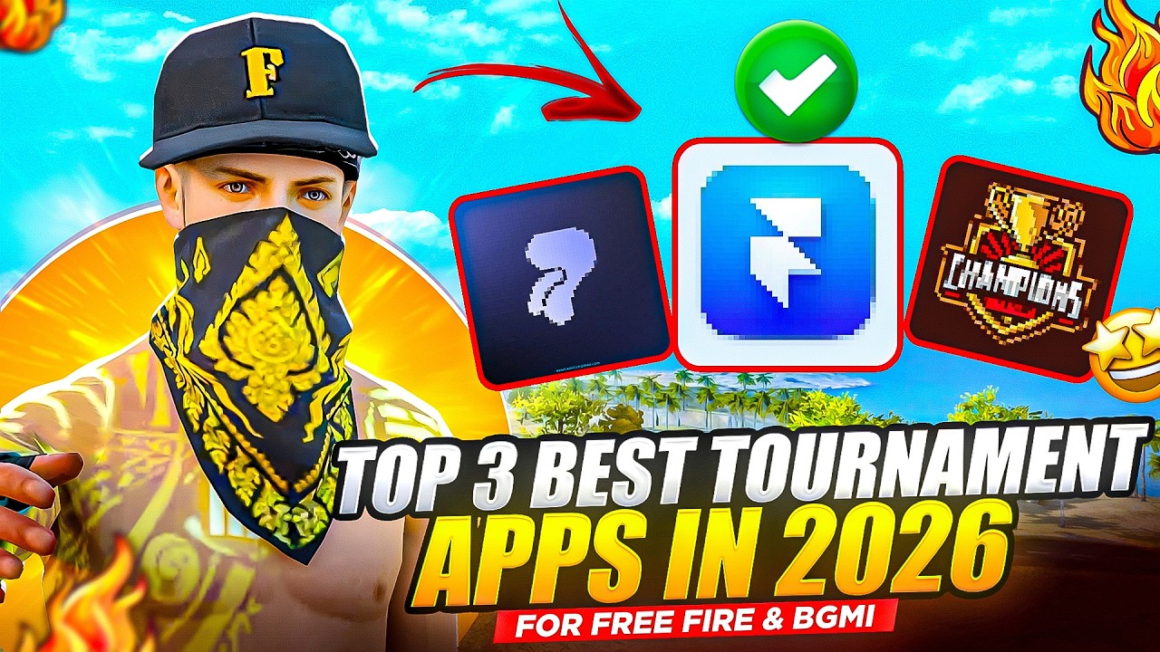 Top 3 Best Tournament Apps in 2026 🤑✅| Tournament Apps For Free Fire & Bgmi 🔥🤑| Free Tournament App💯