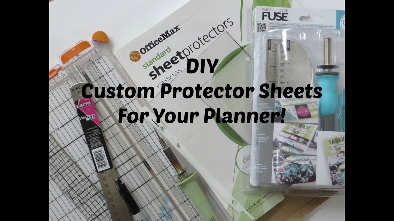 DIY | CUSTOM PROTECTOR SHEET FOR YOUR PLANNER