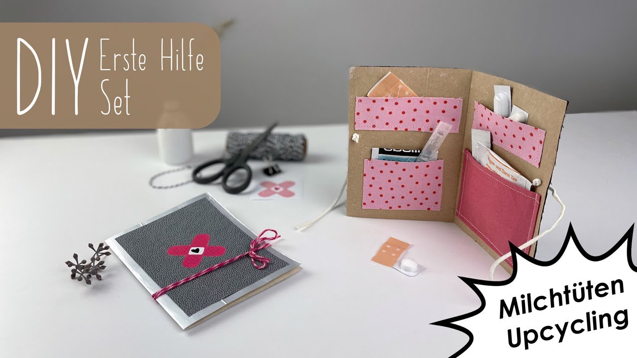 DIY Erste Hilfe Set | Milcht&uuml;ten Upcycling | Basteln & N&auml;hen | Alltagshelfer