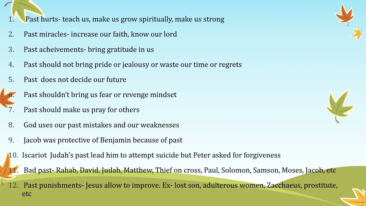 Message on past