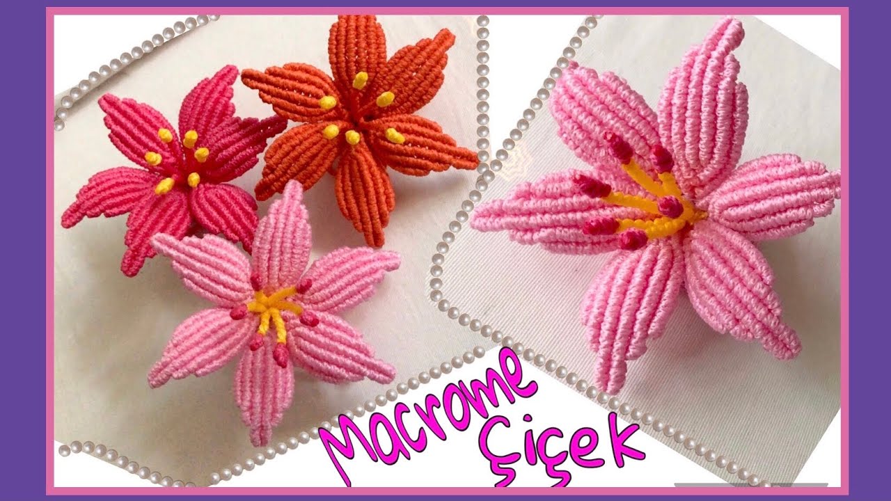 #macrameflower#macromeçiçek
Makrome çiçek yapımı/dıy macrame lily/zambak çiçeği yapma