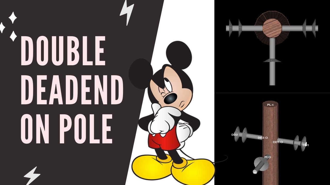 How to use PLS POLE in modelling Double Deadend on Pole configuration