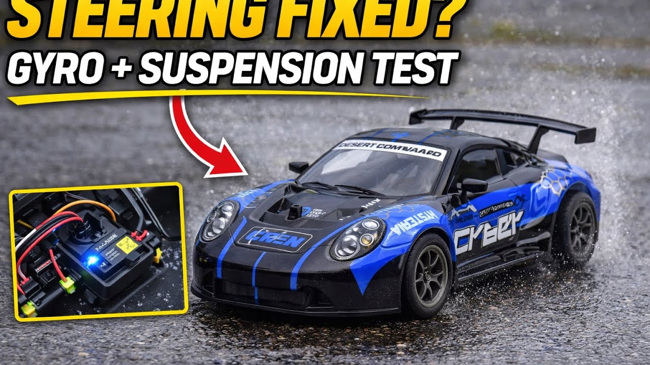 From Uncontrollable to Driveable? | Gyro Install & Test Run