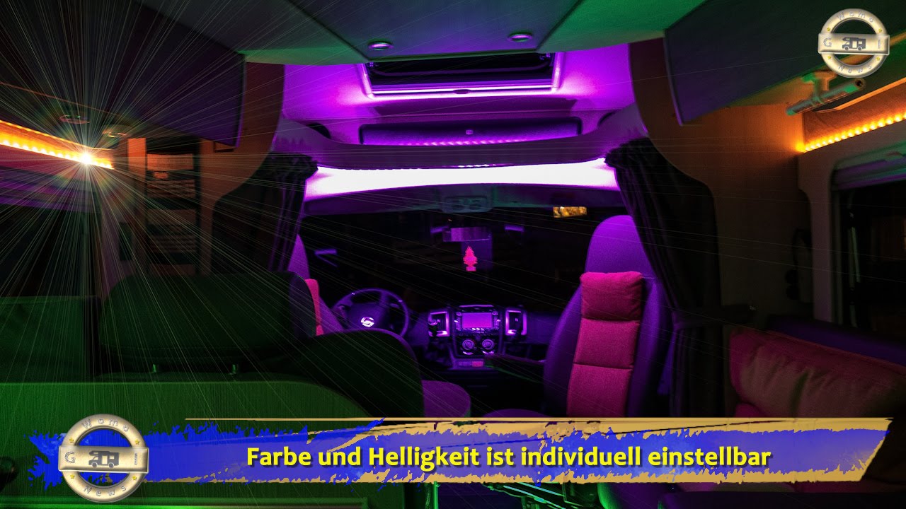 Ambiente im Womo durch Lichtleisten