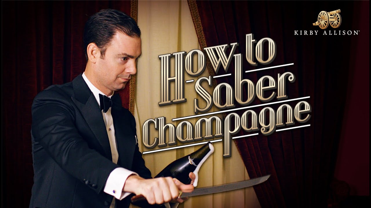 How to Open Champagne With A Saber | Kirby Allison