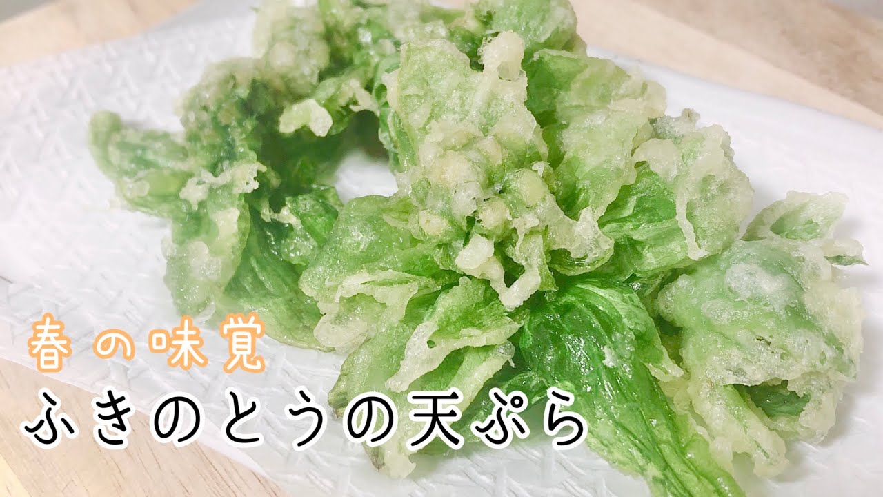 ふきのとうの天ぷらの作り方🌿 Japanese Butterbur tempura