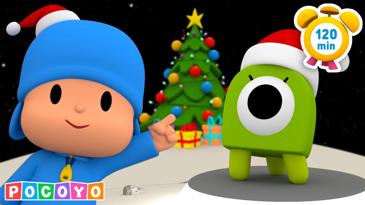 🎄 ¡La Navidad de Pocoyó con el pequeño extraterrestre! 🎁 ¡Vamos a decorar un árbol! | Pocoyo Español