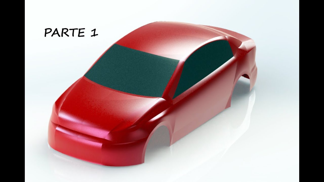 Modelado de automóvil en SolidWorks por medio de superficies (parte 1)