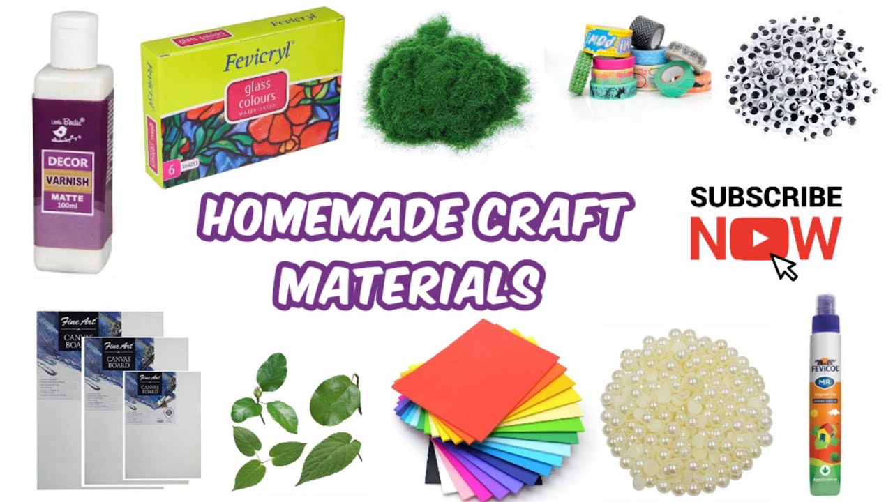 Homemade Craft materials Part 2 / Different types of craft materials
