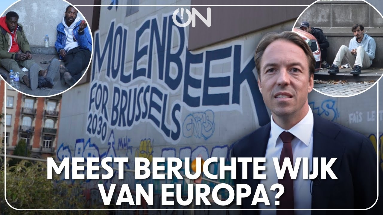 Vlaams Belanger Sam van Rooy bezoekt Molenbeek: 'Ik voel me hier niet thuis.'