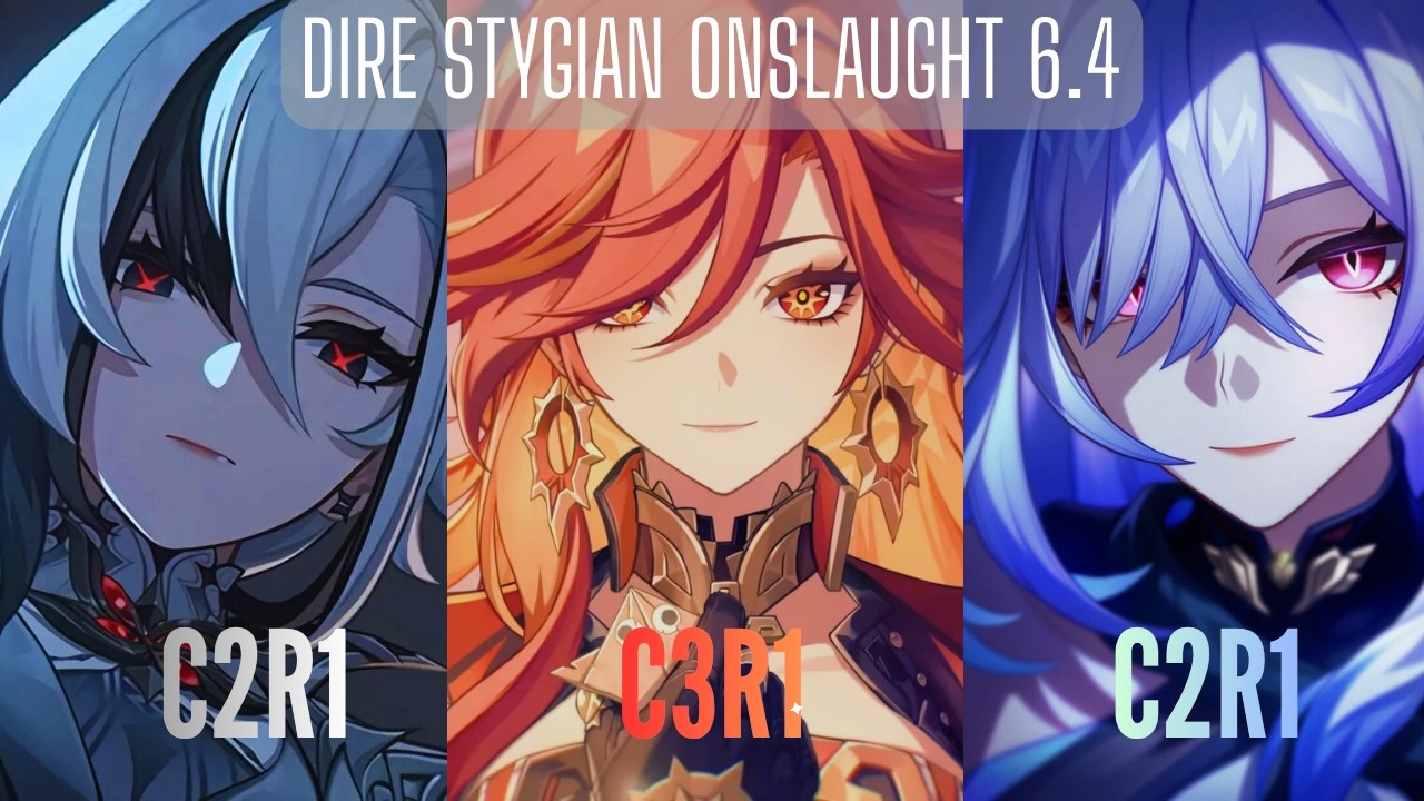 6.4 Stygian Onslaught DIRE | 291s Clear | Arlecchino C2 - Mavuika C3 - Skirk C2