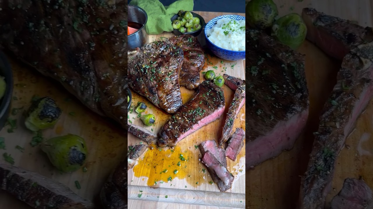 Butter-Basted Porterhouse Steaks on the Grill